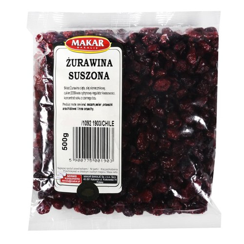 Żurawina suszona Makar 500 g