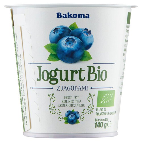 BIO jogurt jagoda Bakoma 140 g