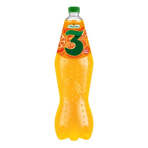 Napój gazowany 3 - pomarańcze Zbyszko 1,75 l