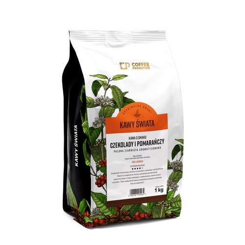 Kawa ziarnista o smaku czekolady i pomarańczy Cofffee Promotion 1 kg