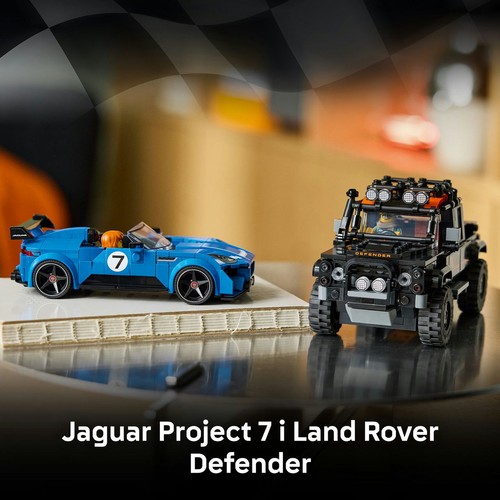 Speed Champions Jaguar Project 7 i Land Rover Defender 77264 LEGO 1 sztuka