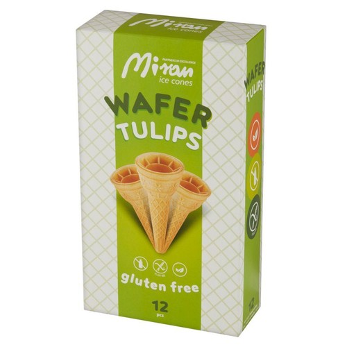Wafle do lodów bezglutenowe Miran  12 sztuk 