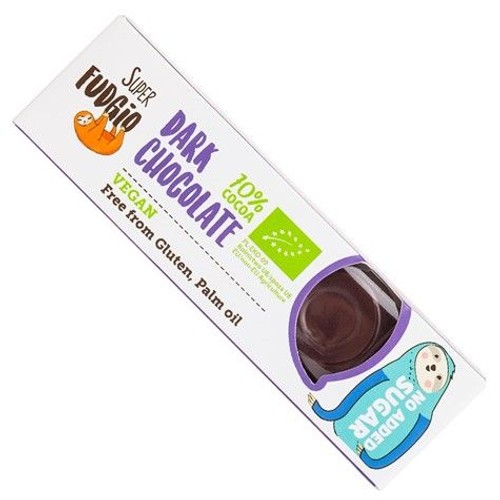 BIO Ekologiczny baton z czekolady ciemnej bez dodatku cukru Super Fudgio 40 g