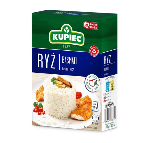 Ryż basmati Kupiec 3 x 100 g