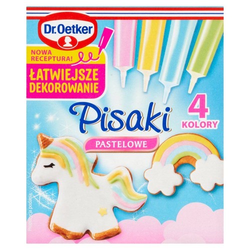 Pisaki pastelowe 4 kolory Dr.Oetker 4 x 17 g