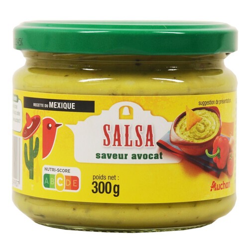 Sos guacamole sos na bazie awokado Auchan 300 g