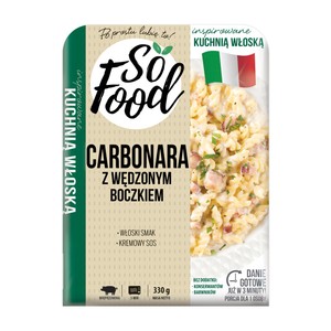 Carbonara z wędzonym boczkiem So Food 330 g