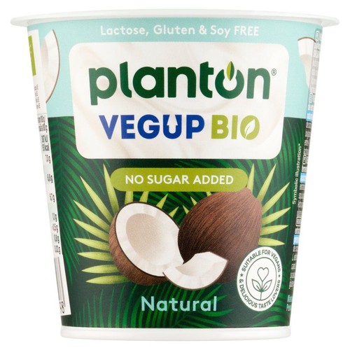 Wegański jogurt kokosowy naturalny bezglutenowy VEGUP BIO 140 g