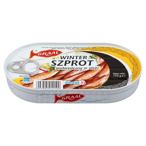 Winter Szprot podwędzany w oleju GRAAL 170 g