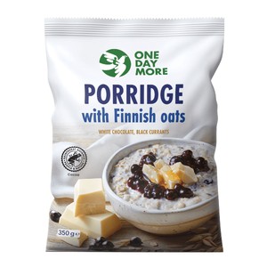 Owsianka z fińskimi płatkami – biała czekolada. czarna porzeczka One Day More 350 g