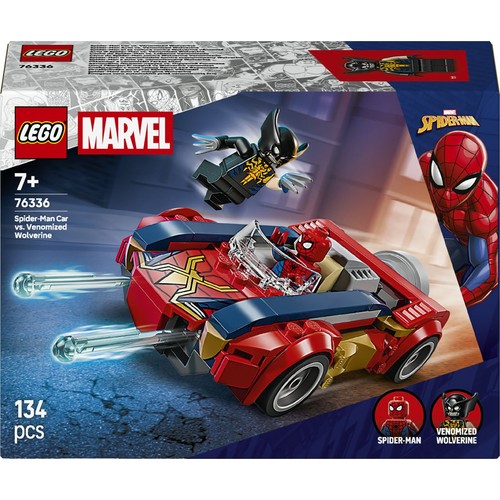 Marvel Spider-Man w samochodzie kontra zvenomowany Wolverine 76336 LEGO 1 sztuka