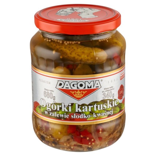 Ogórki kartuskie w zalewie słodko-kwaśnej Dagoma 680 g