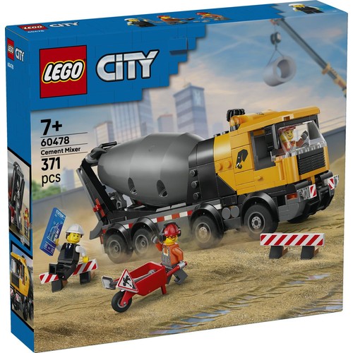 City Betoniarka 60478, zabawka konstrukcyjna dla dzieci LEGO 1 sztuka