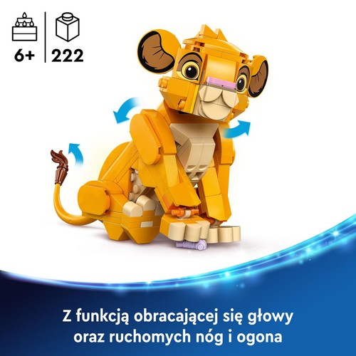 Disney Classic Król Lew - lwiątko Simba 43243. LEGO 1 sztuka