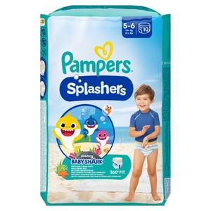 Pieluchomajtki Splasher 5-6 Pampers 10 sztuk