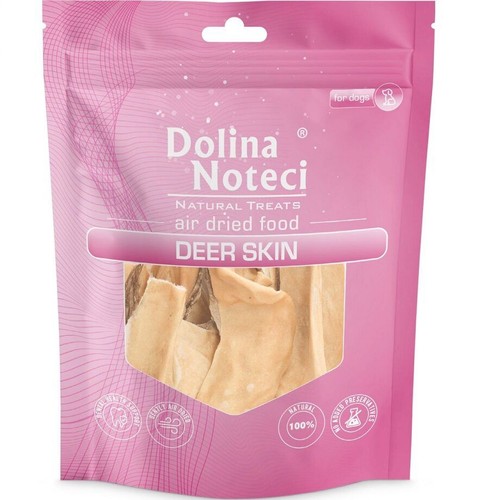 Przekąska dla psów Natural Treats skóra jelenia   Dolina Noteci 100 g