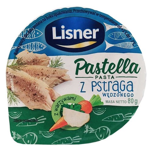 Pastella Pasta z pstrąga wędzonego Lisner 80 g