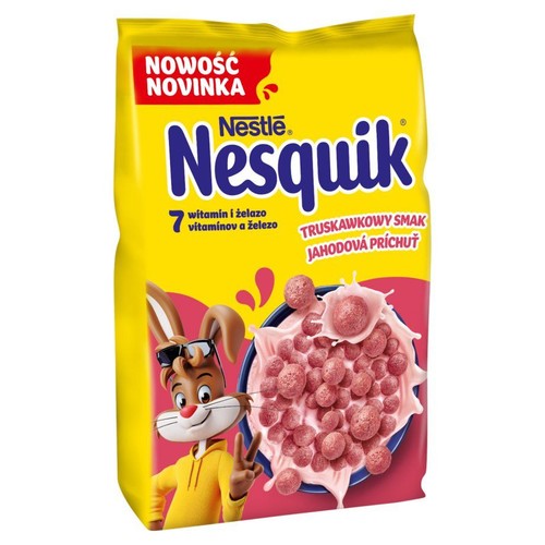 Płatki Nesquik truskawkowy smak Nestle 450 g