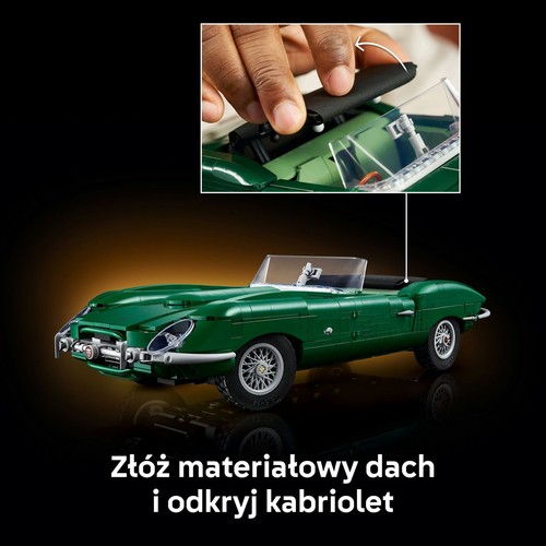 Icons Jaguar E-Type 11381, model samochodu sportowego LEGO 1 sztuka