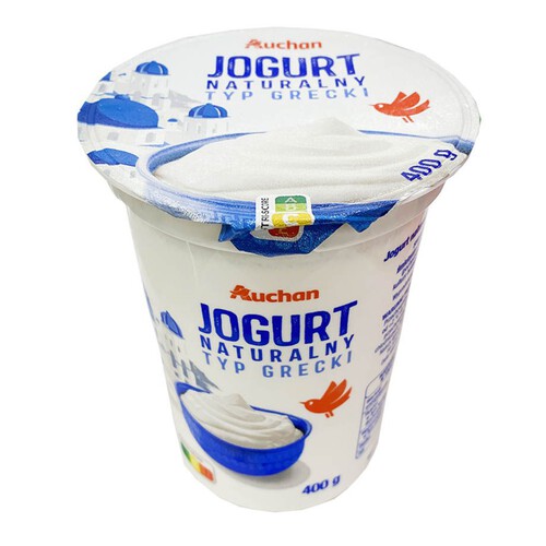 Jogurt naturalny typu greckiego Auchan 400 g