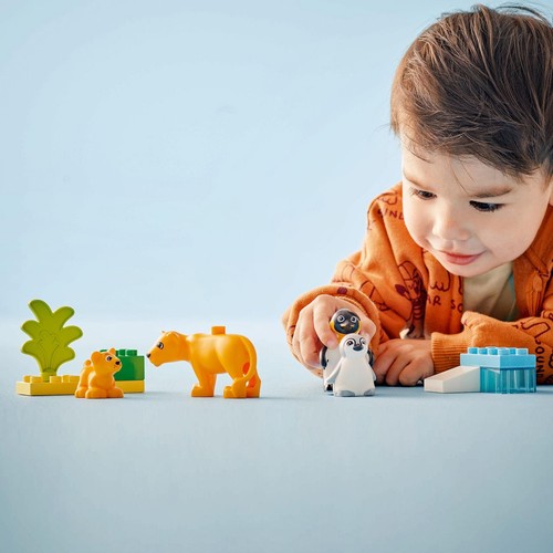 DUPLO® Rodziny dzikich zwierząt: pingwiny i lwy 10442 LEGO 1 sztuka