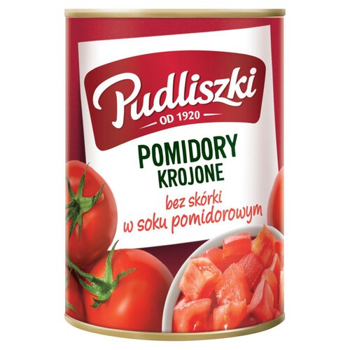 Pomidory krojone bez skórki w soku pomidorowym Pudliszki 260 g