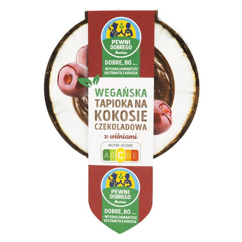 Wegańska tapioka na kokosie z wiśniami Pewni Dobrego 140 g 