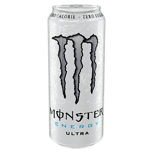 Gazowany napój energetyzujący z tauryną, żeń-szeniem, kofeiną, l-karnityną, z dodatkiem witamin z grupy B. Zawiera substancje słodzące.  Monster 500 ml