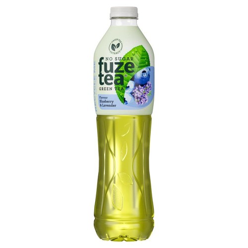 Napój niegazowany o smaku borówki i lawendy z ekstraktem z zielonej herbaty fuzetea 1,5 l