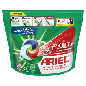 Kapsułki do prania extra clean power Ariel 36 kapsułek
