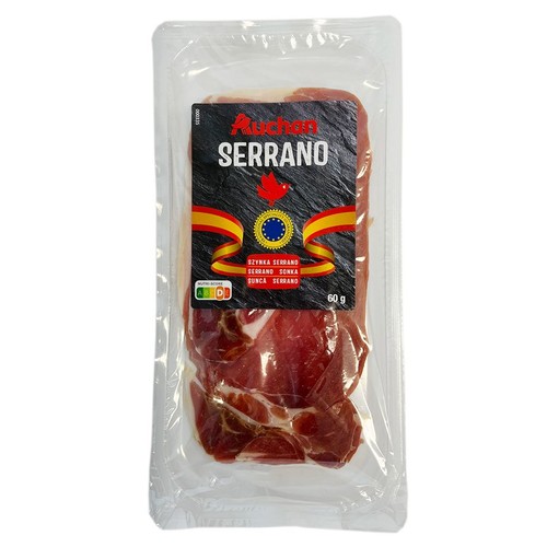 Szynka serrano Auchan 60 g