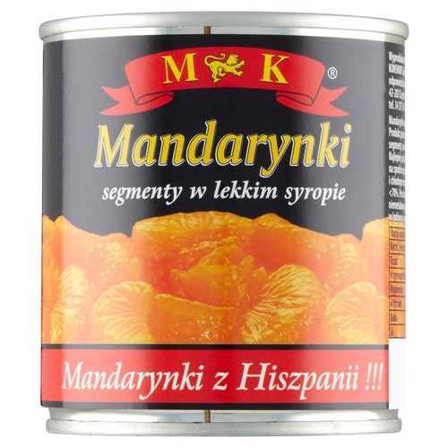 Mandarynki w lekkim syropie MK 175 g