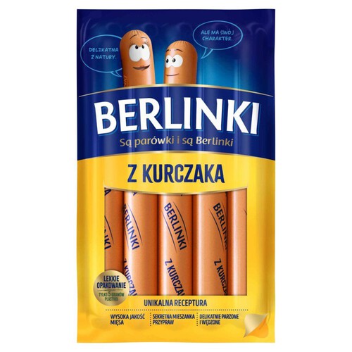 Parówki z kurczaka Berlinki 250 g