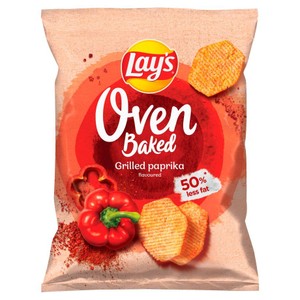Chipsy Oven Baked o smaku grilowanej papryki Lay's 180 g