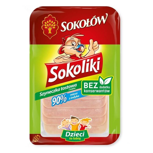 Sokoliki Szyneczka tostowa z indyka Sokołów 100 g