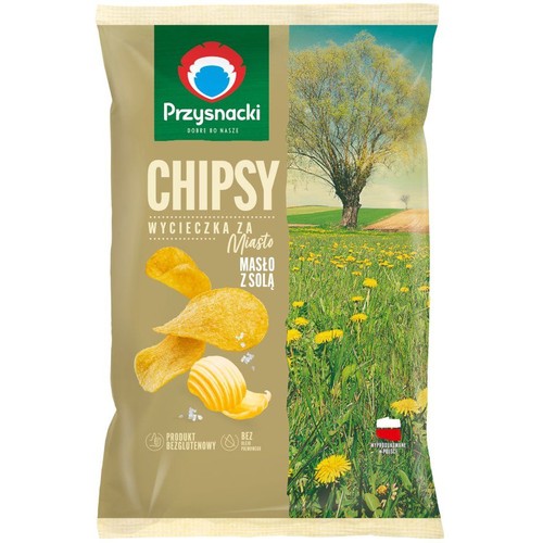 Chipsy o smaku masła z solą Przysnacki 130 g