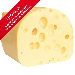 Ser Złota Gouda z dziurami plastry Auchan na wagę ok. 250 g